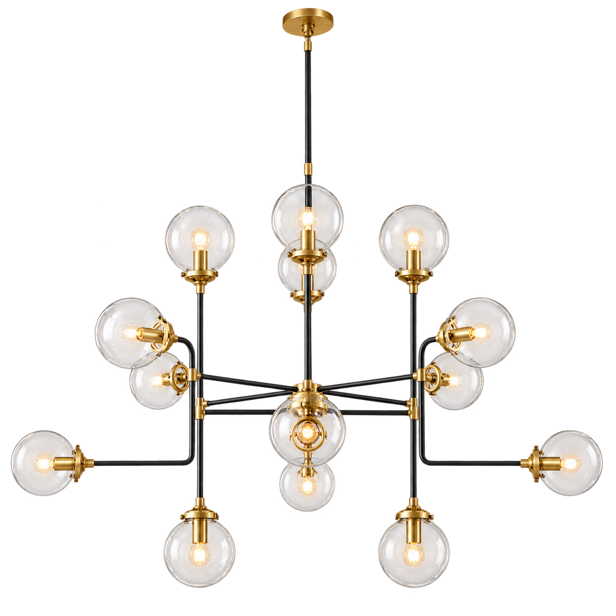 Atmosphere Globe Clear Glass Chandelier