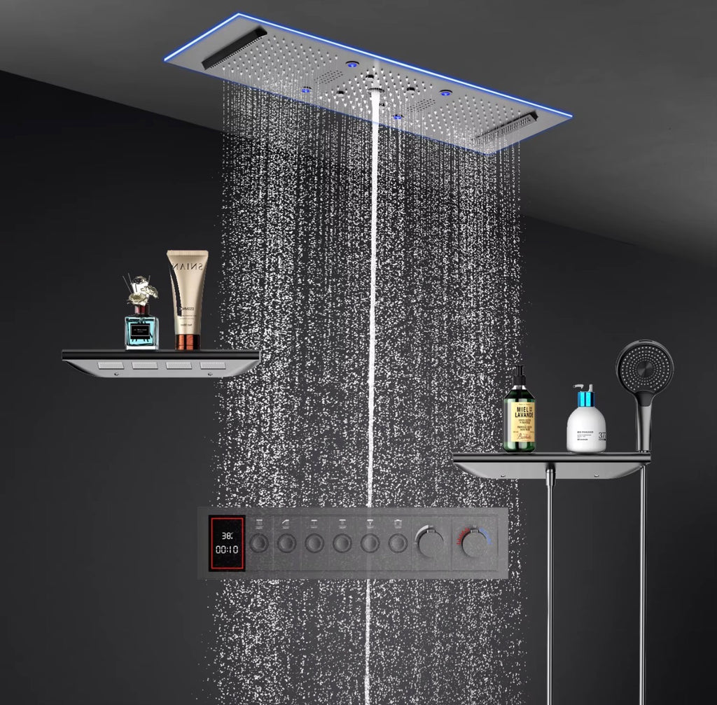 Lorenzo 6-Way LED Music Thermostatic Shower System