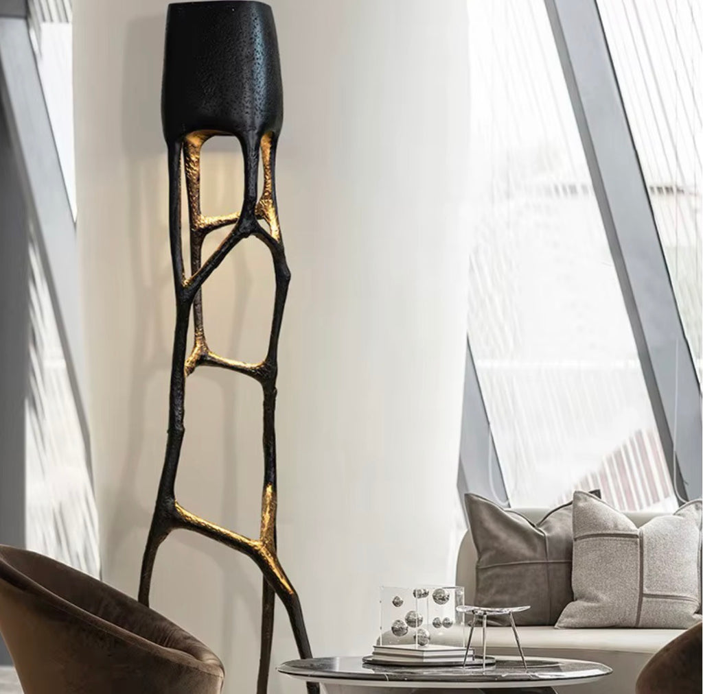 Obsidian Sculptural Floor Lamp