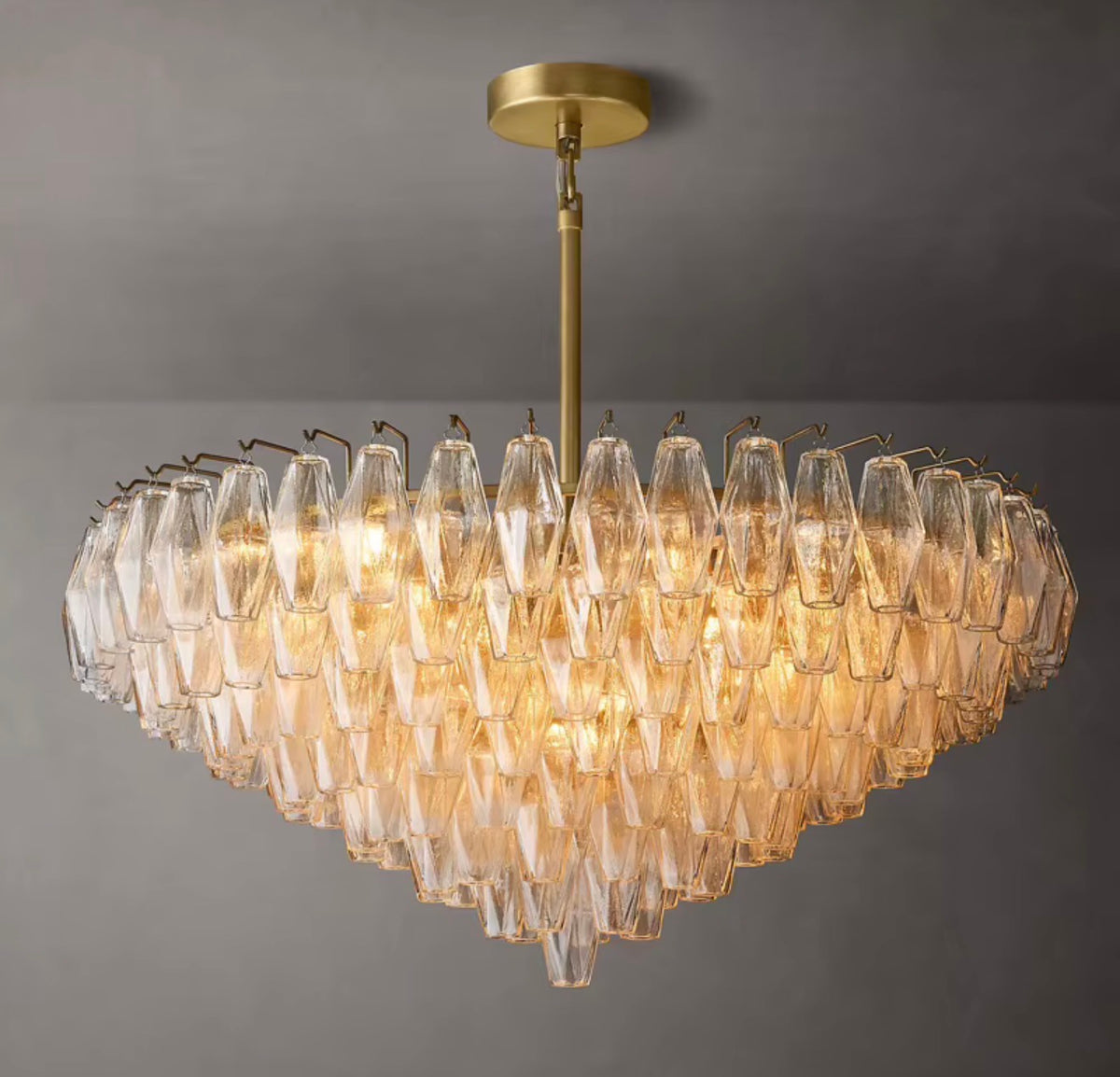 Aureline Tiered Glass Chandelier