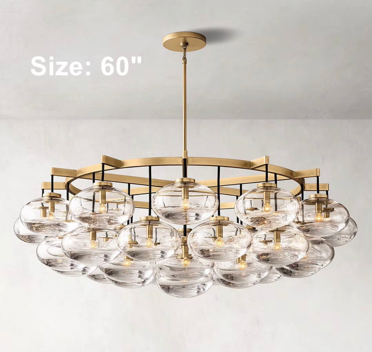 Solenne Glass Disc Chandelier