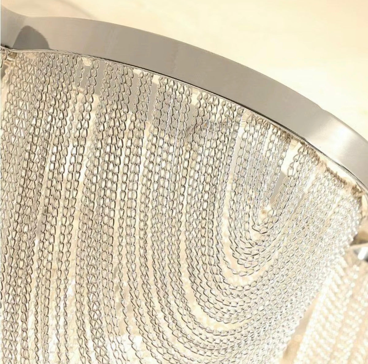 Silver Tassel Chandelier