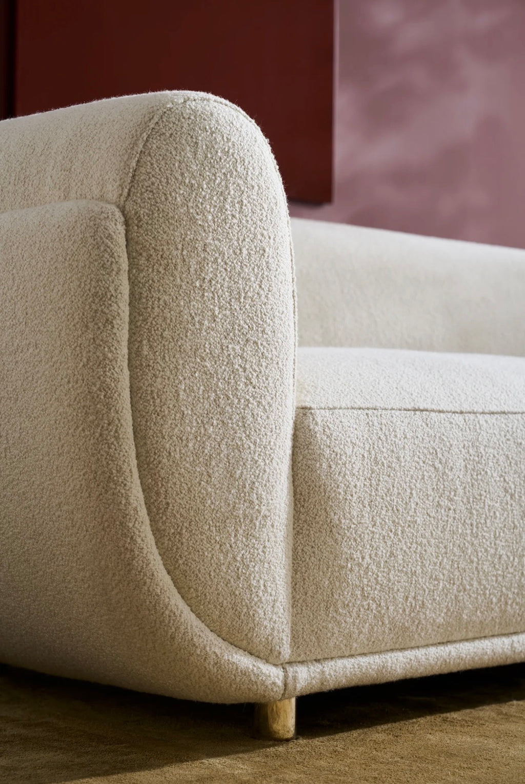 Cocoon Ivory Bouclé Sofa