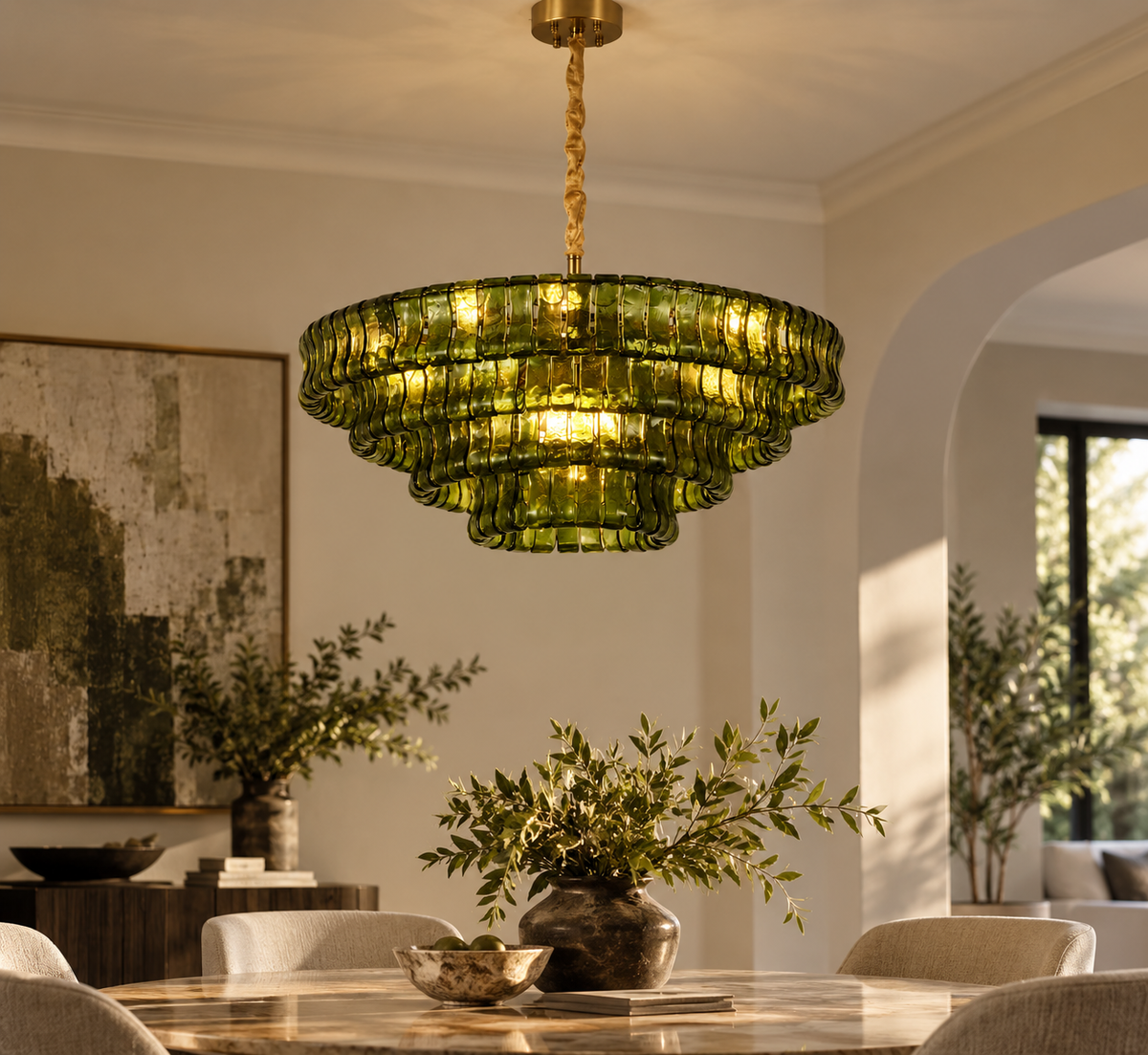 CRESCENZO ROUND CHANDELIER