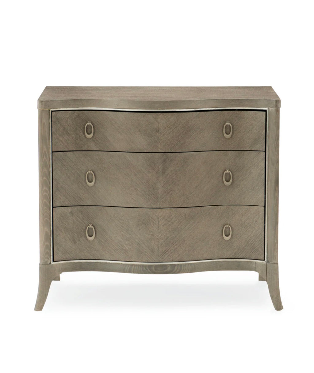 Casa Milano Avondale Chevron Ash Luxury Nightstand