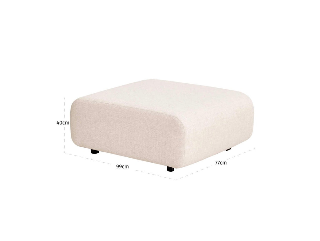 Dawson Luxury Outdoor Upholstered Ottoman