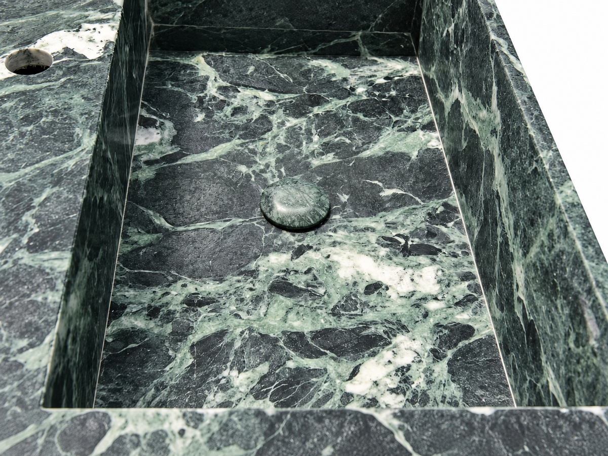 Bellagio Verde Alpi Marble Vessel Sink