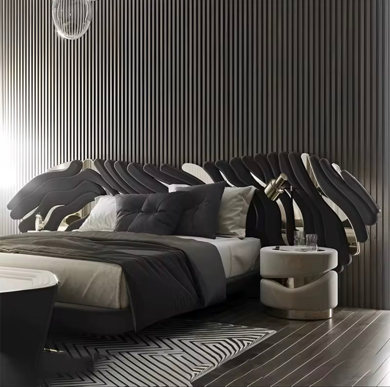 Casa Milano AURORA Winged Luxury Bed – King Size