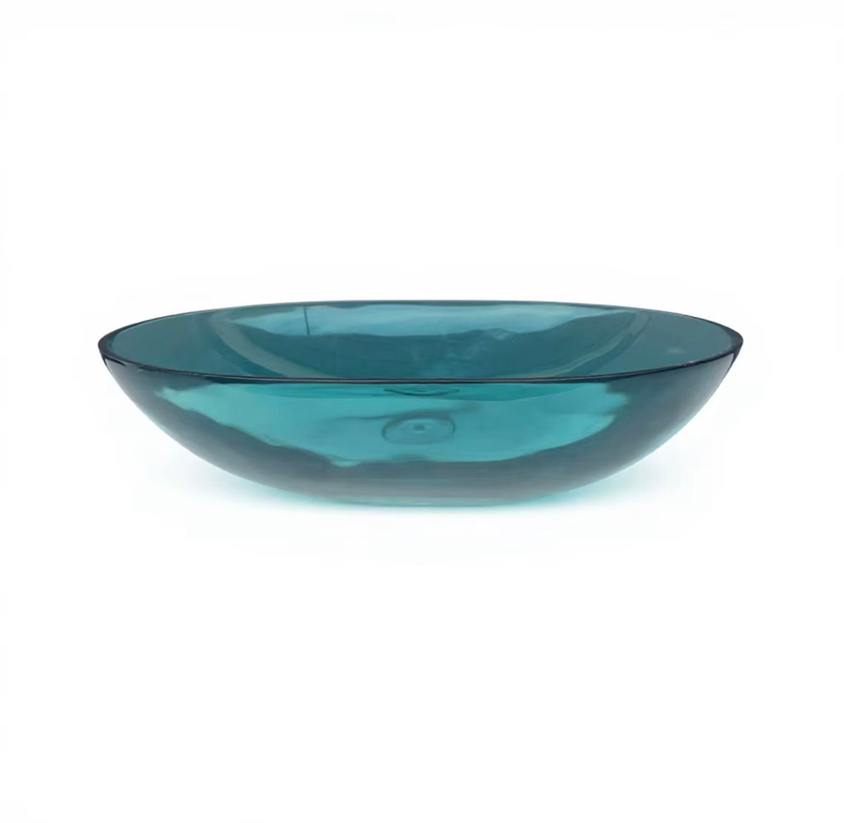 VIVIANE TRANSPARENT ACRYLIC OVAL VESSEL SINK