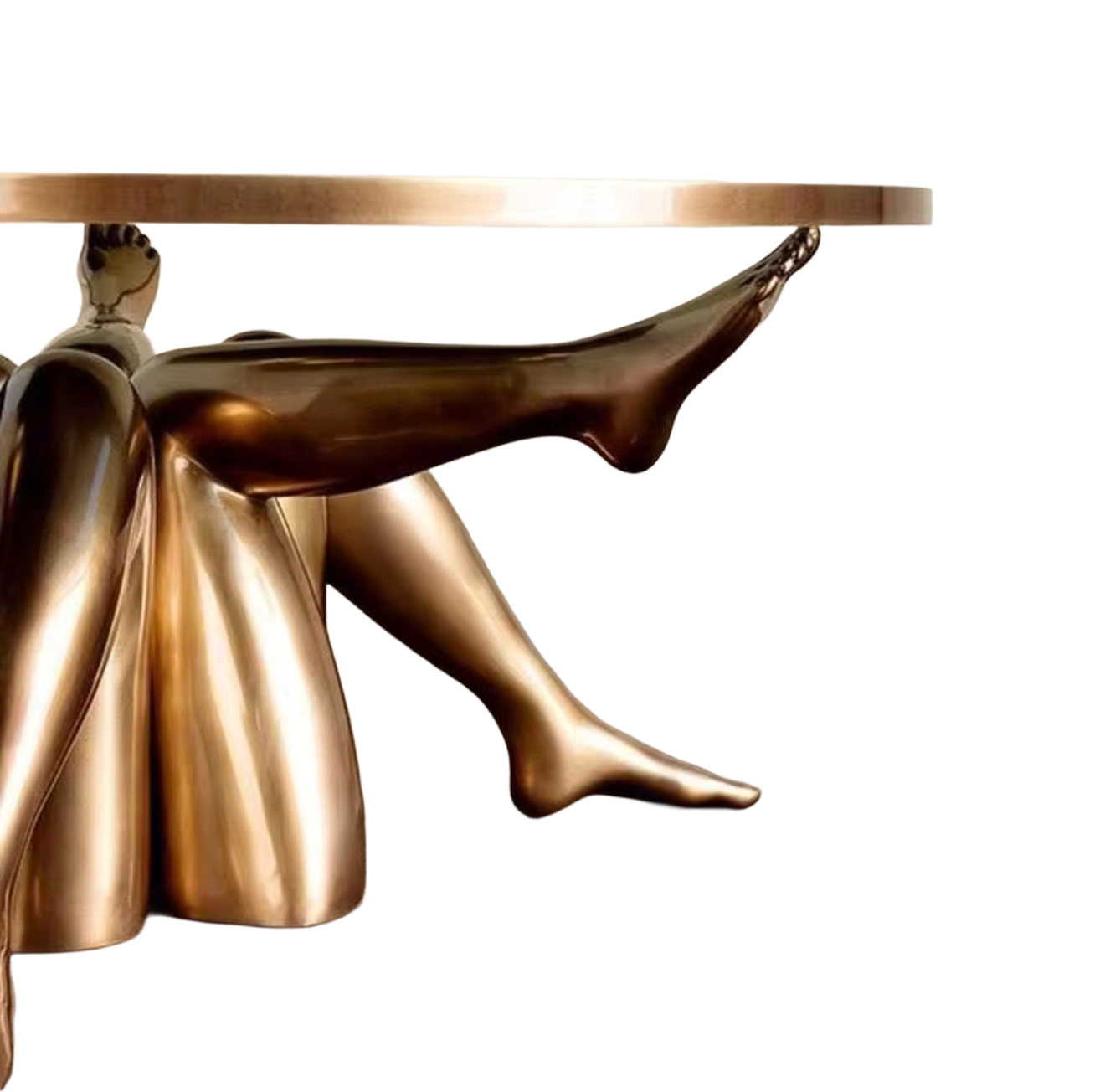 Casa Milano Athena Sculptural Coffee Table – Bronze Finish