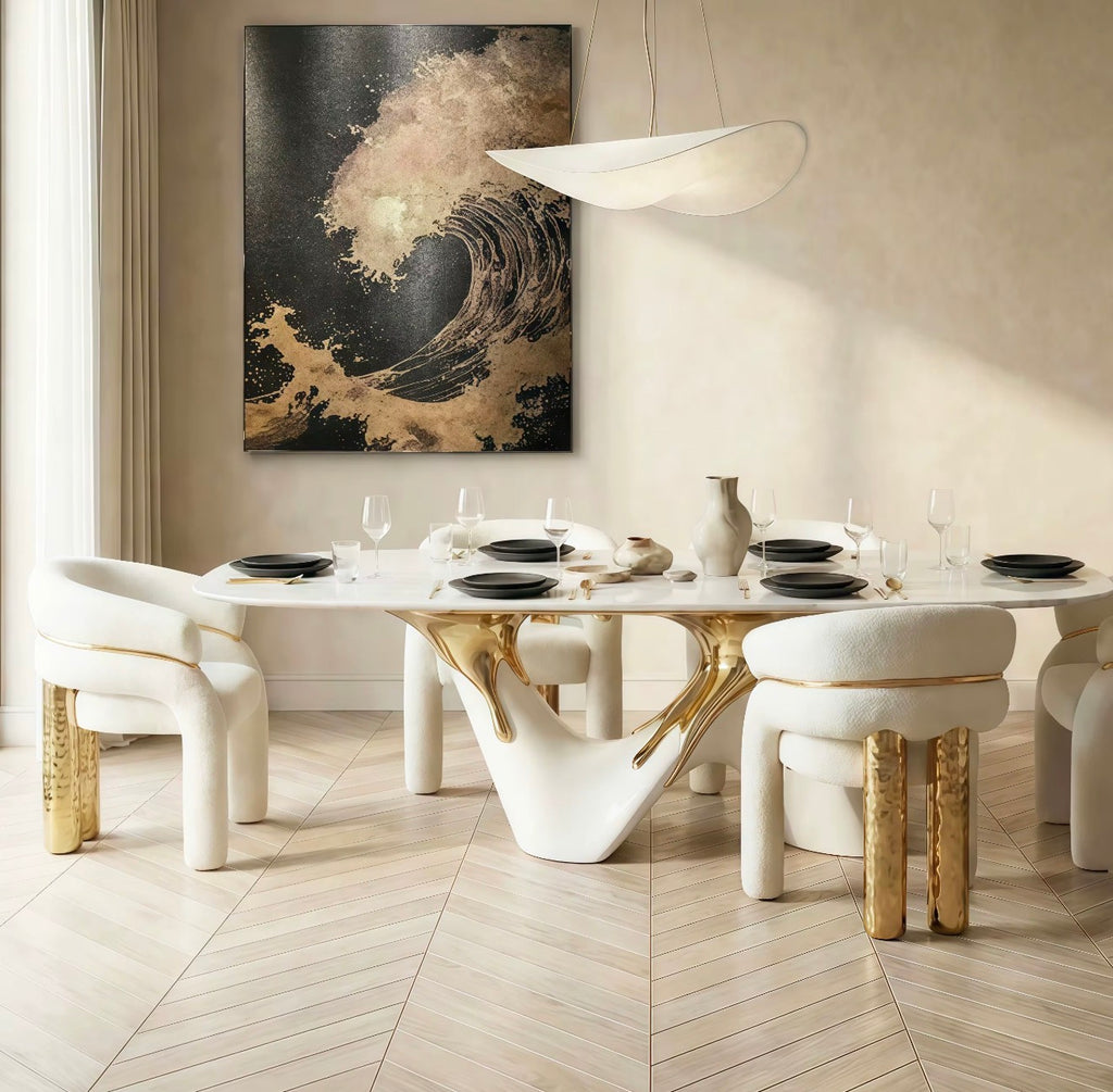 Monterra Sculptural Base Dining Table