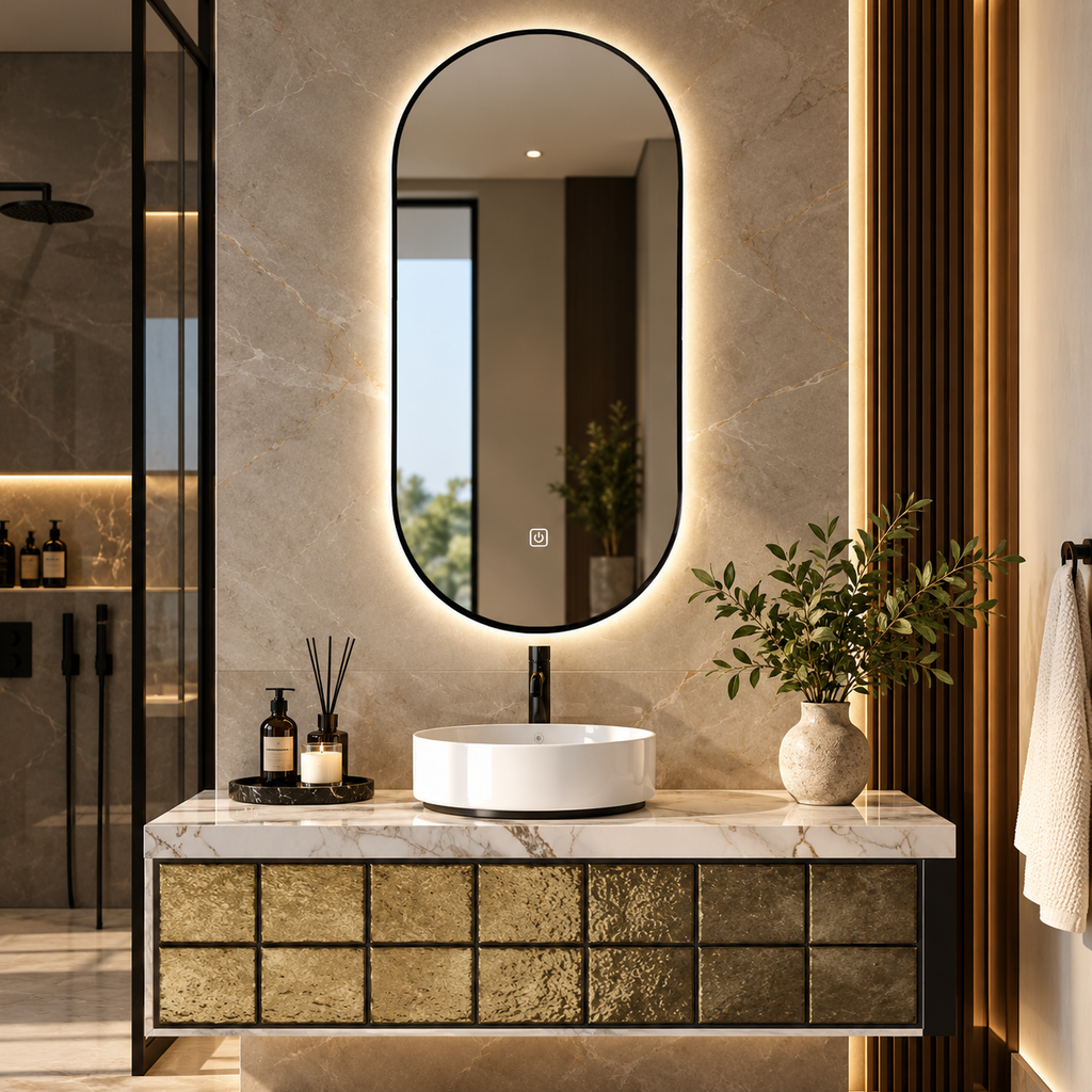 FABRIZIO ARCH LED BATHROOM MIRROR