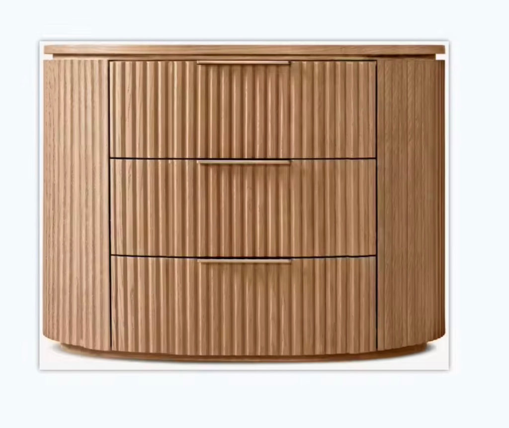 Casa Milano —   Siena Fluted Oak Set of 2