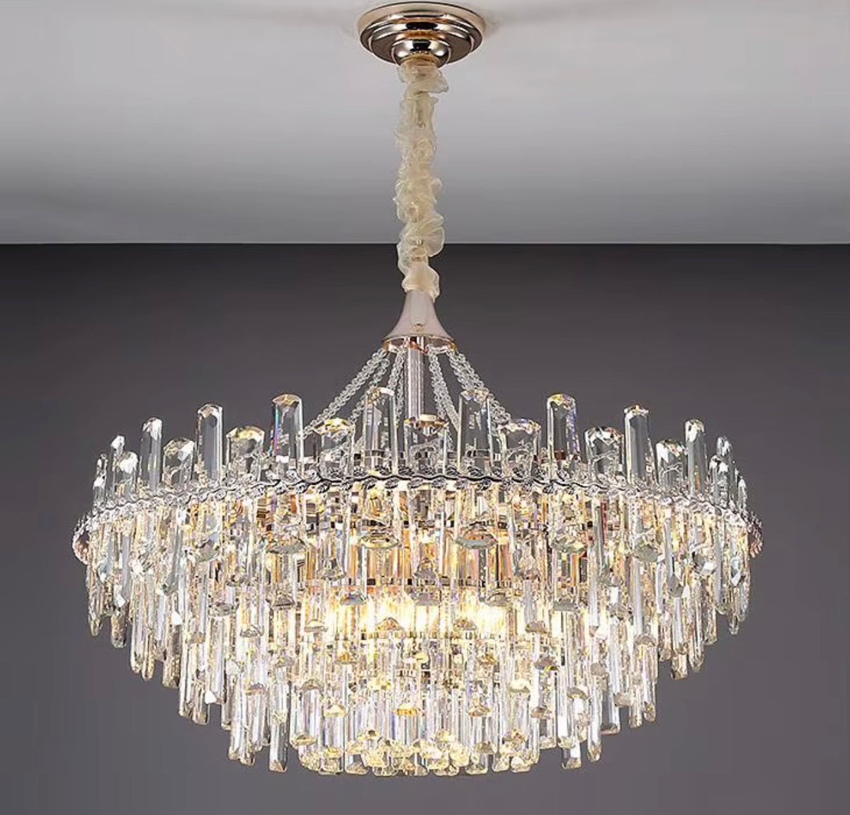Adele Perle Chain Crystal Chandelier