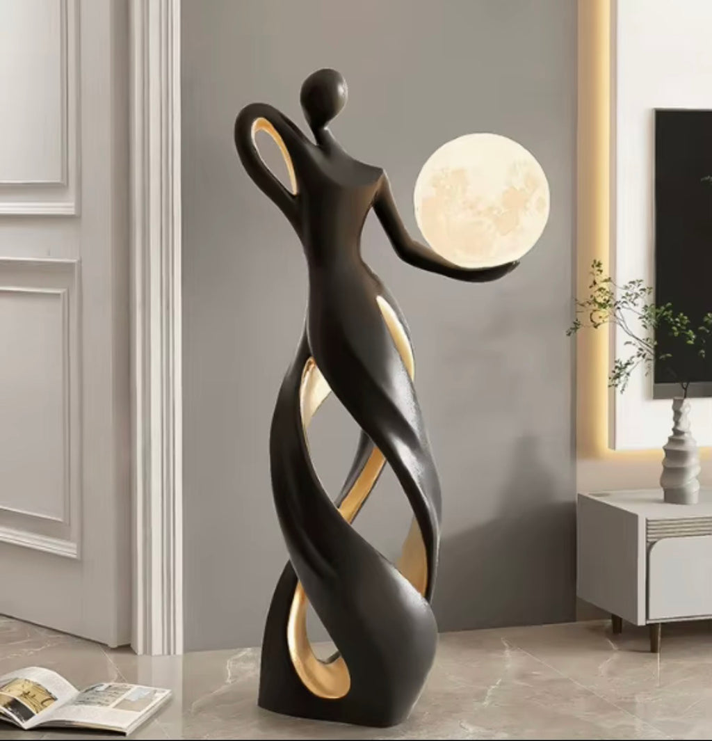 Amanda Art Figure Floor Lamp