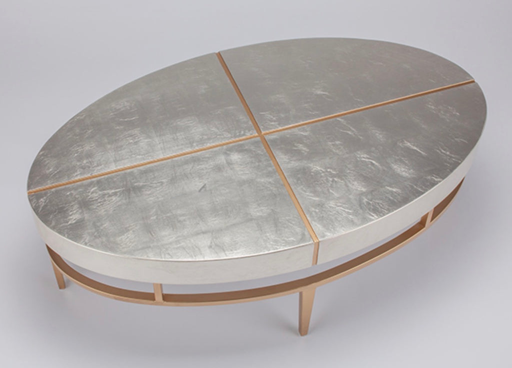 SILVERLEAF OVAL COFFEE TABLE