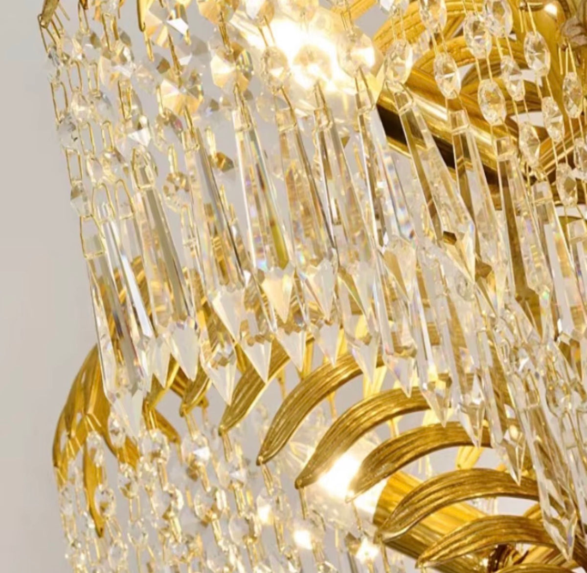 Fiorenza Gilded Crystal Table Lamp