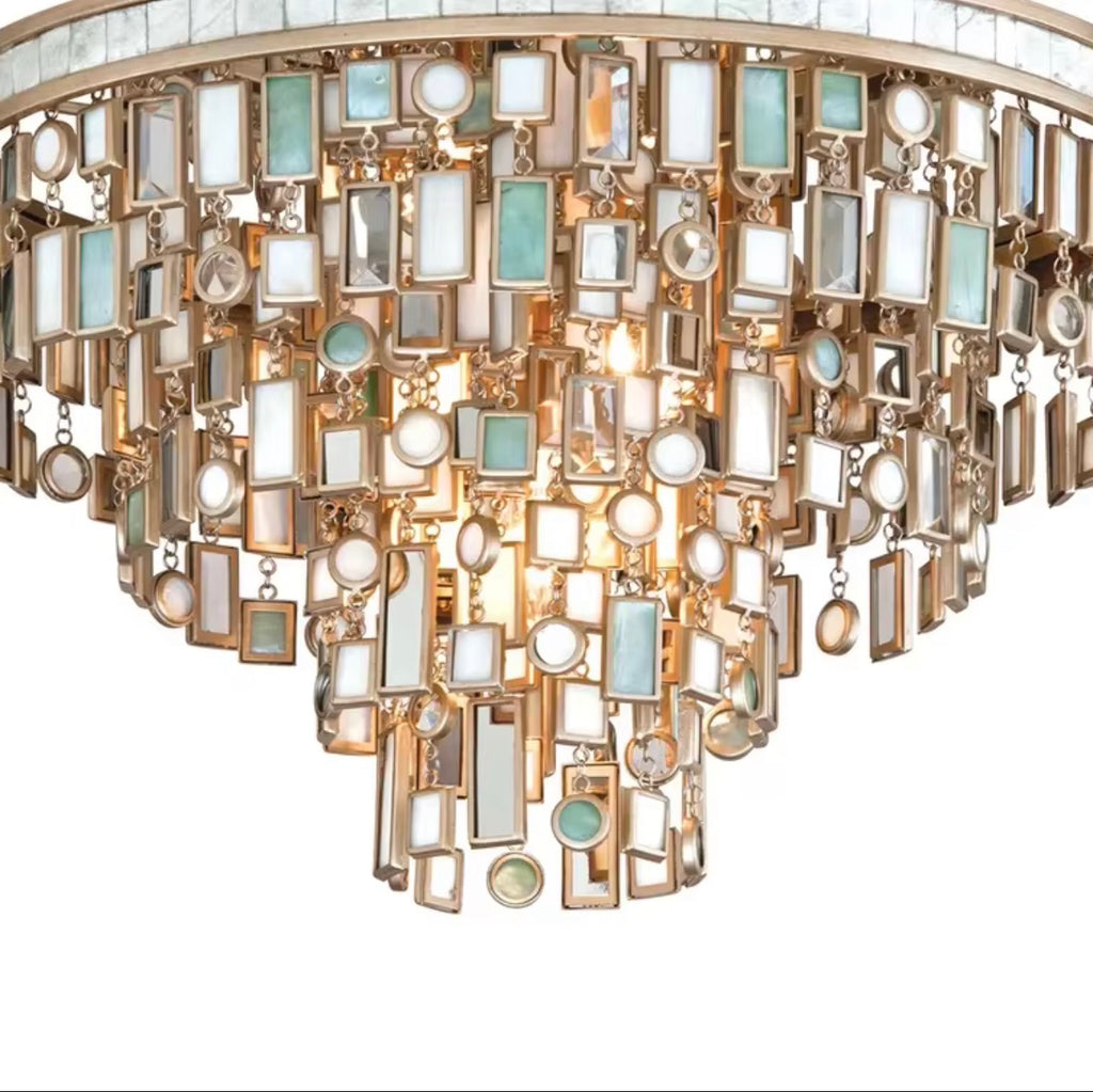 Capiz Seashell Flush Mount Ceiling Light