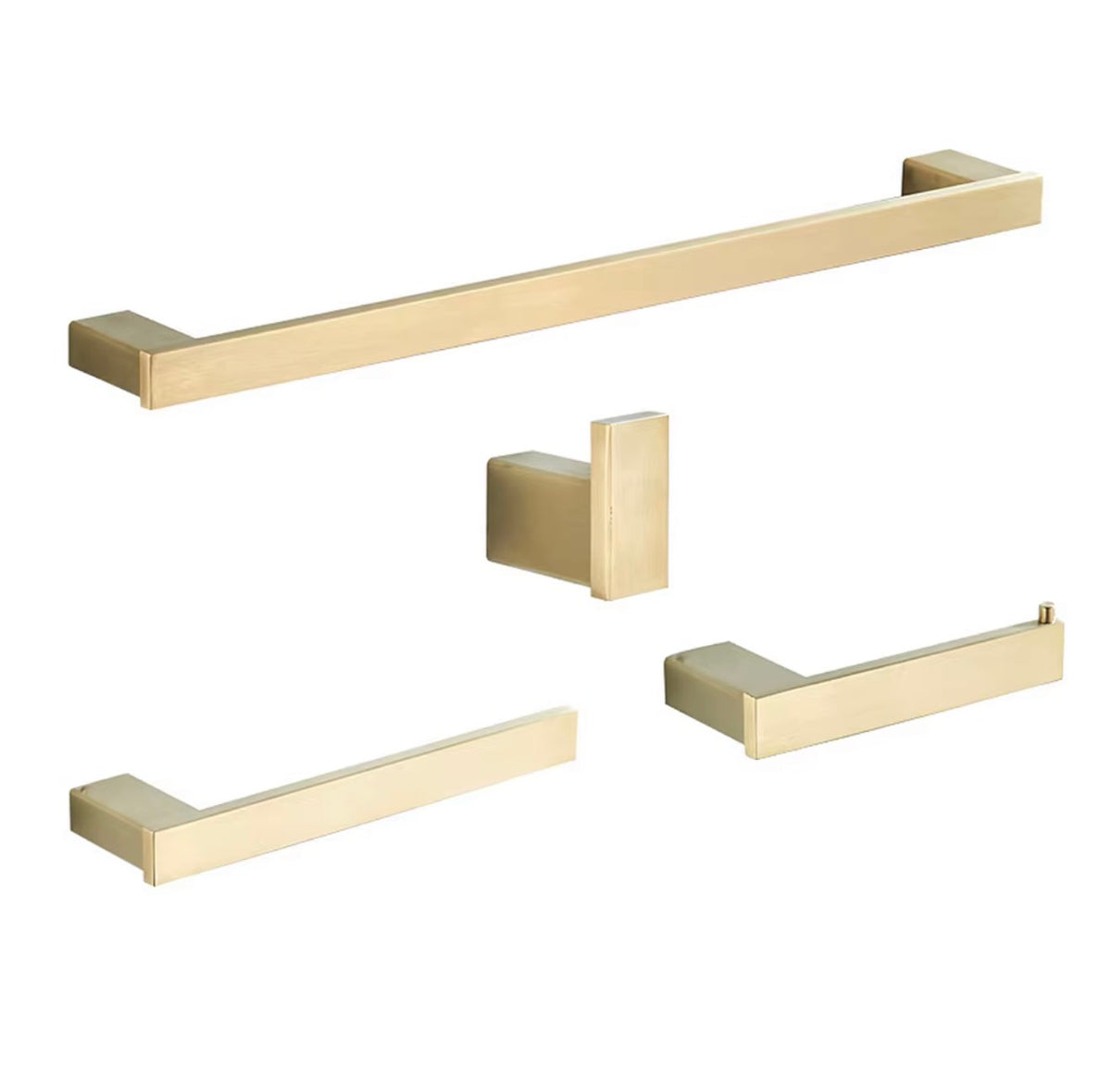 Éloise Brushed Gold 4-Piece Bathroom Hardware Set