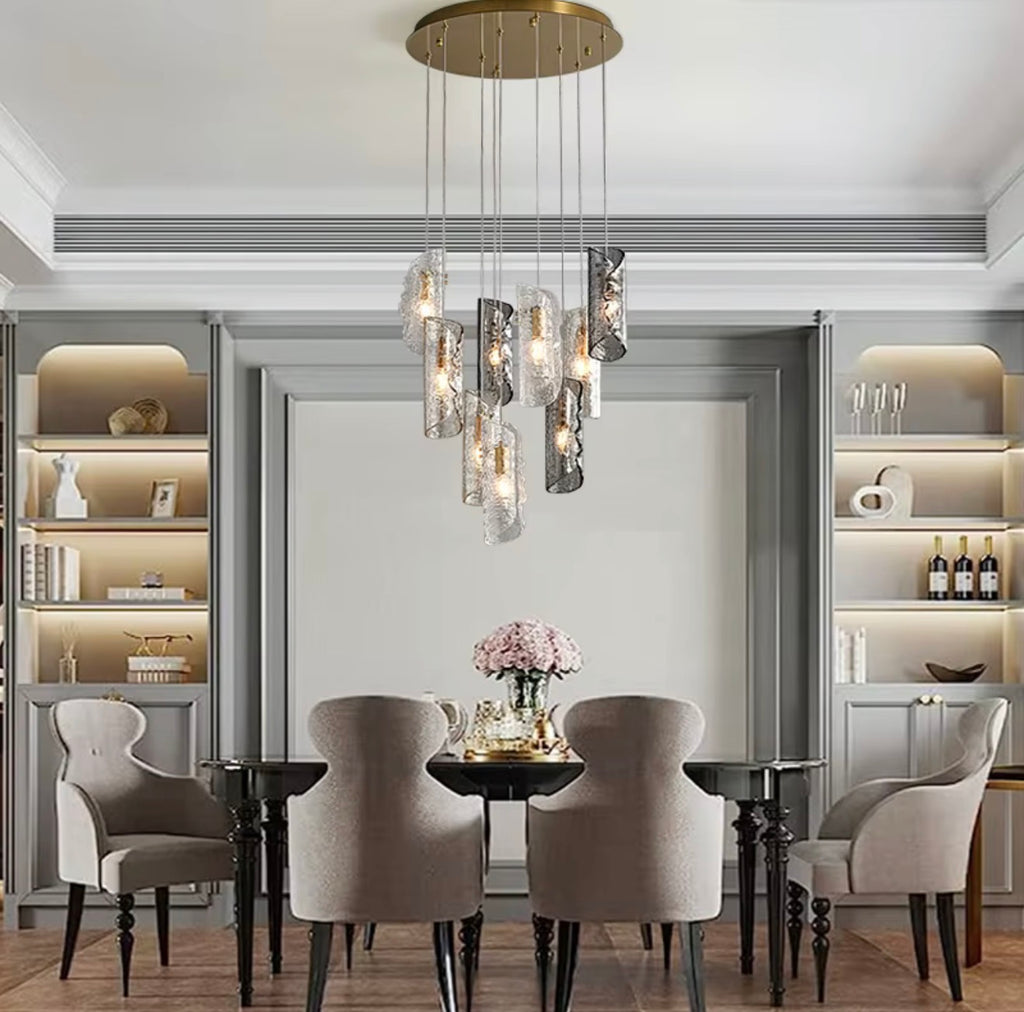Noelia Sculptural Glass Pendant Chandelier