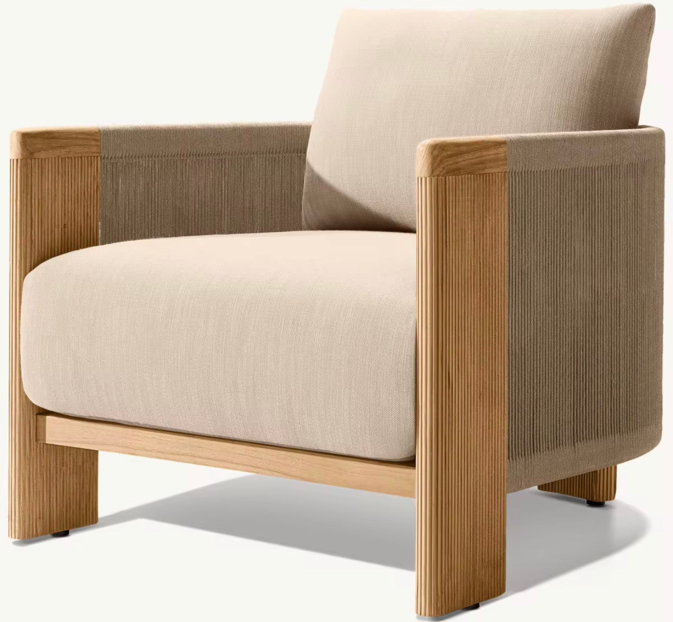 Portofino Luxury Teak Outdoor Lounge Chair by Casa Milano