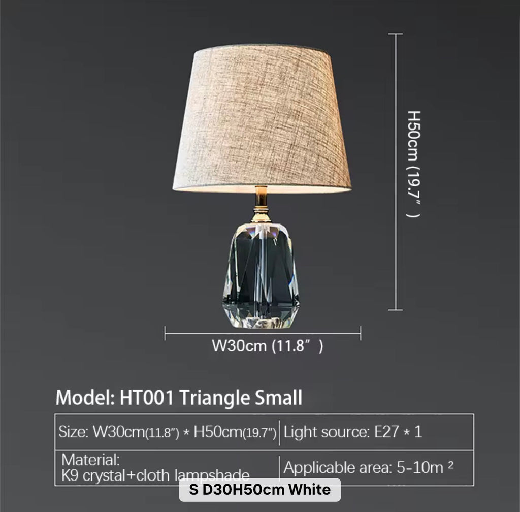 Faceted Crystal Table Lamp