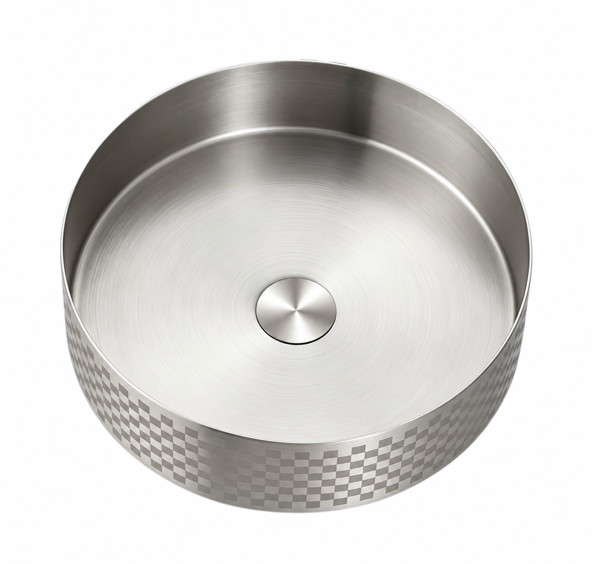 Marcello Etched Stainless Steel Vessel Sink