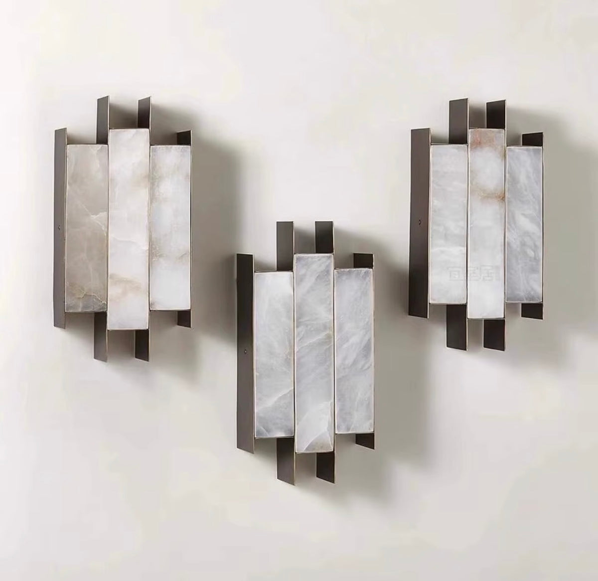 Alessia Architectural Marble Wall Sconce