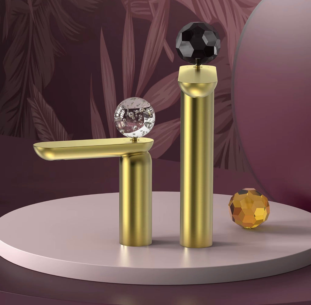 Mirella Sculptural Brass Basin Faucet