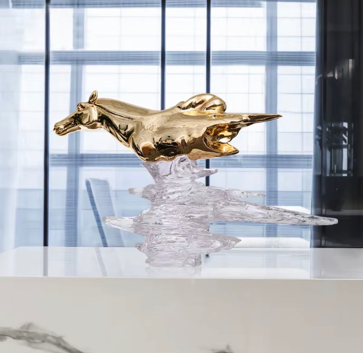 Aurelio Galloping Horse Sculpture