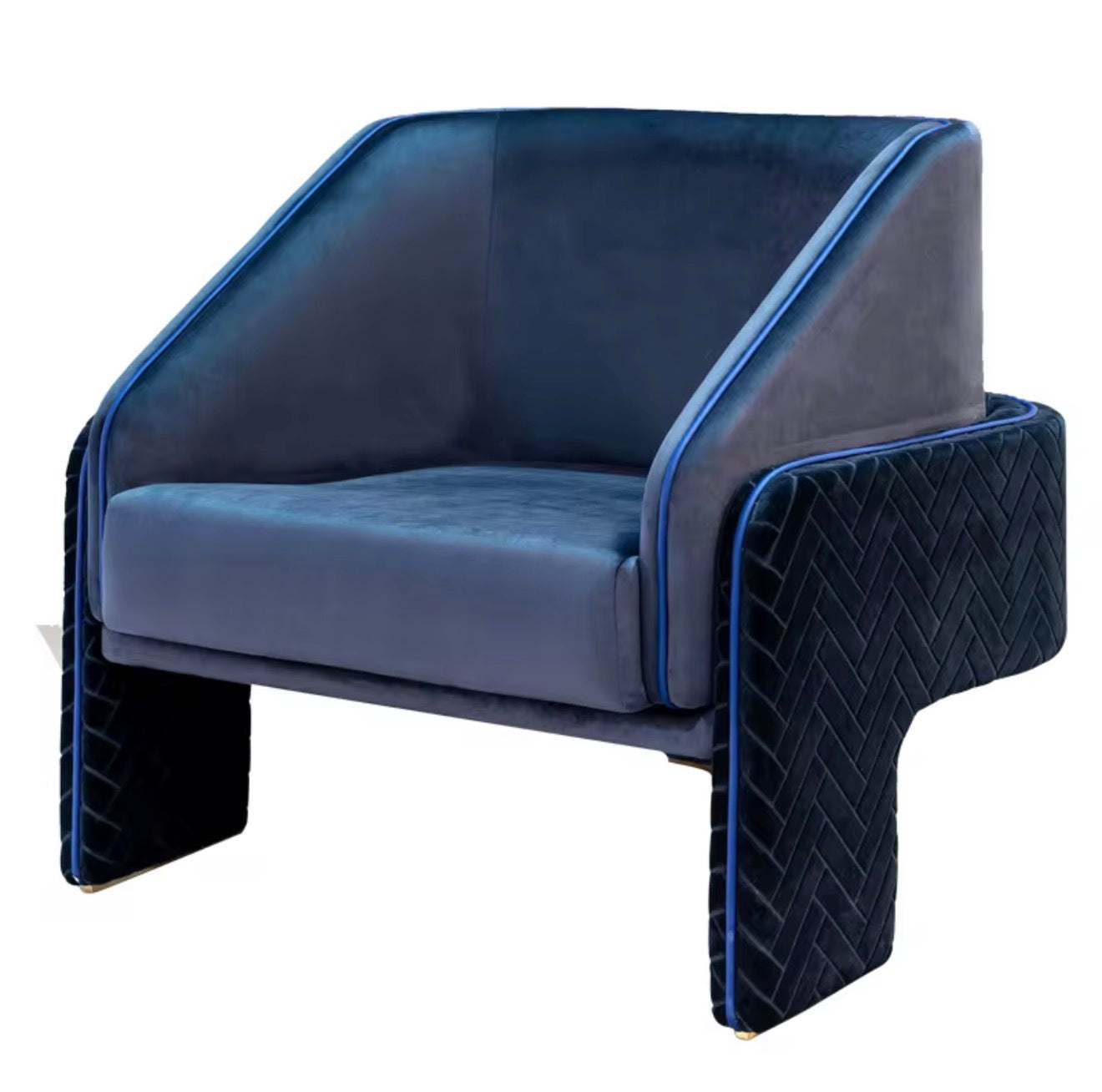 Casa Milano – Milano Quilted Velvet Accent Chair
