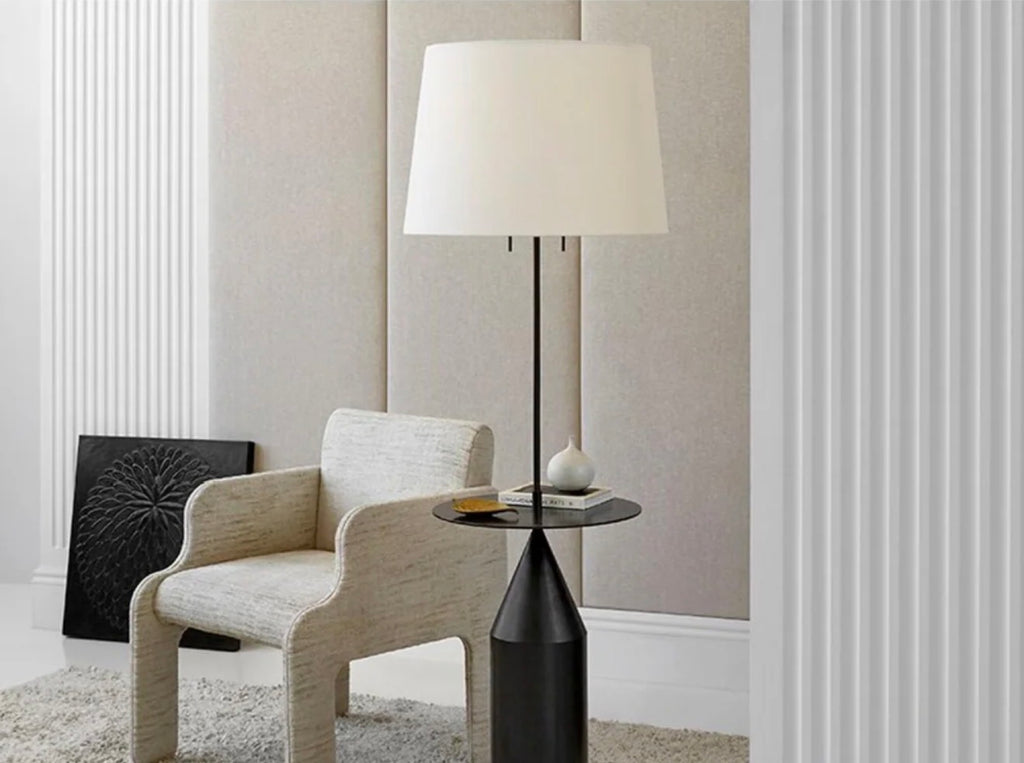 Casa Milano Zephyr Black Iron Floor Lamp
