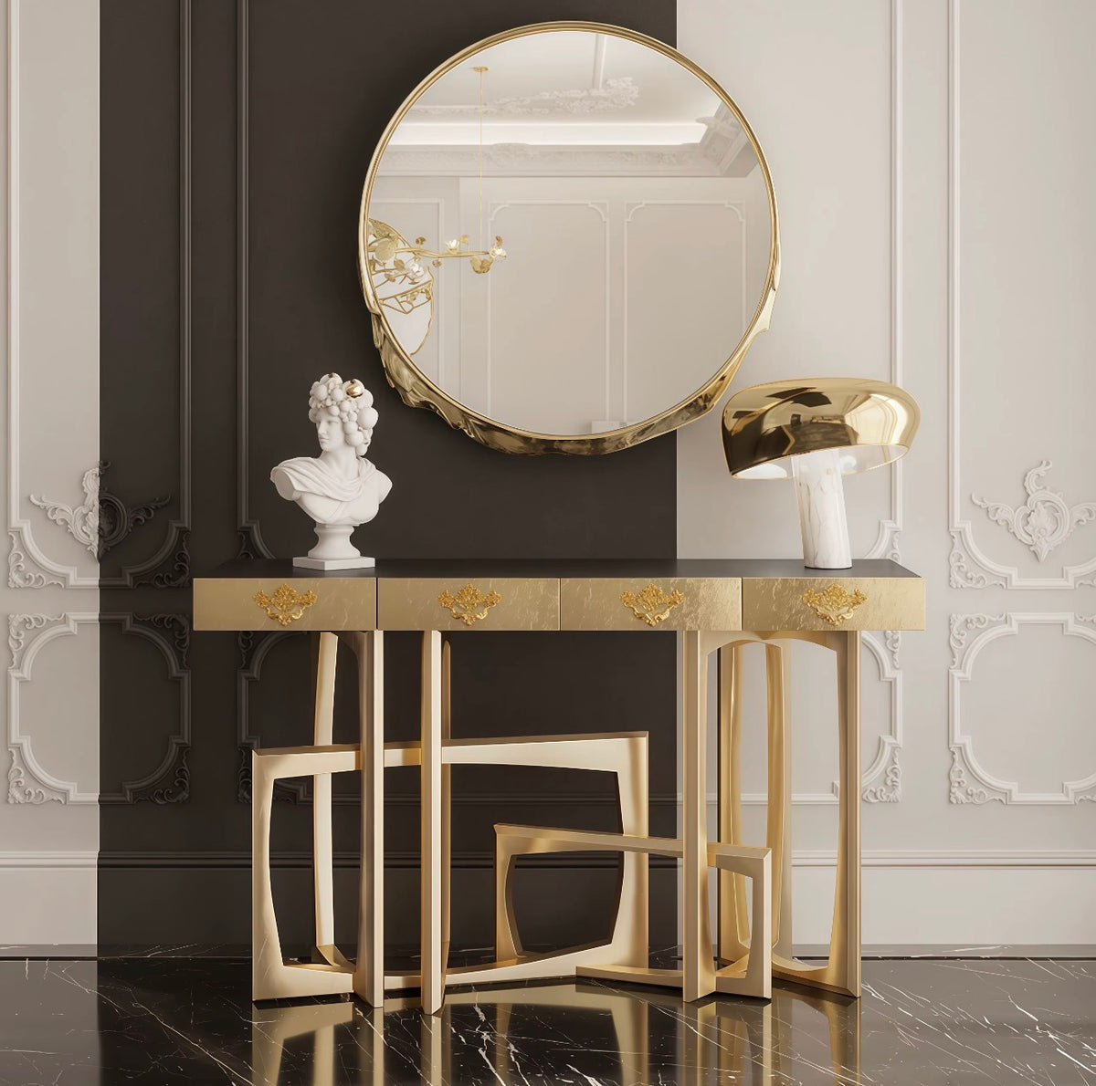 AURELIUS SCULPTURAL CONSOLE TABLE