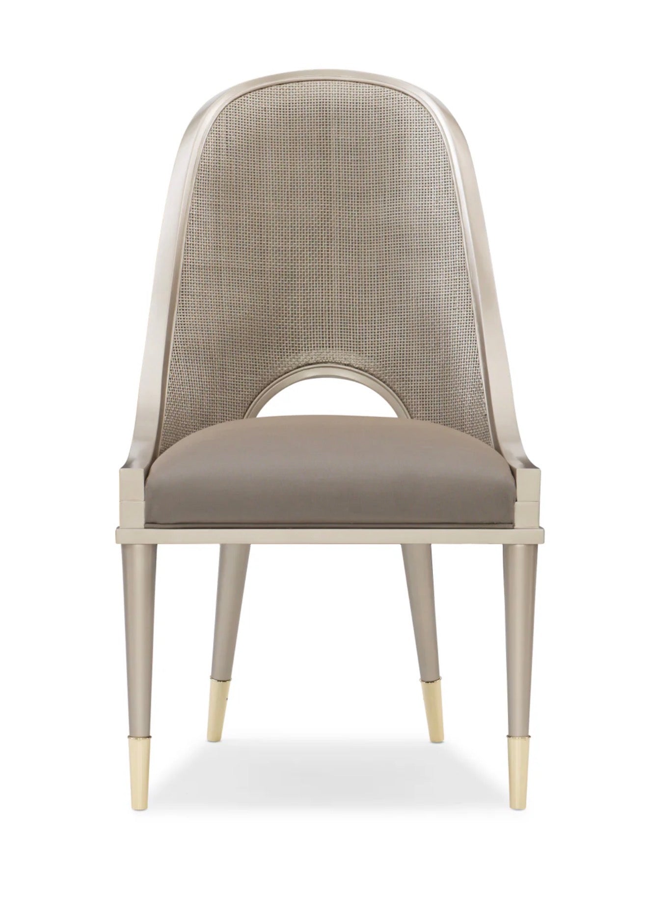 Casa Milano – I Join You Cane Cut-Out Dining Chair (Luxury Accent Dining Chair)