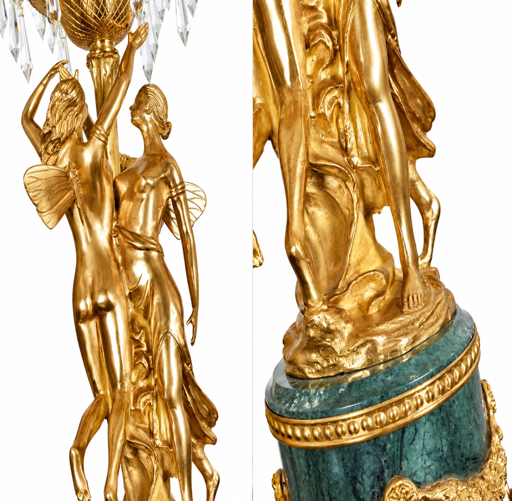 Fiorenza Gilded Crystal Table Lamp