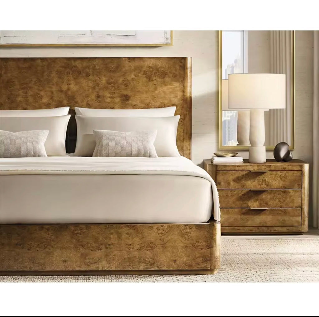 Casa Milano — Kensington Burl Wood Nightstand
