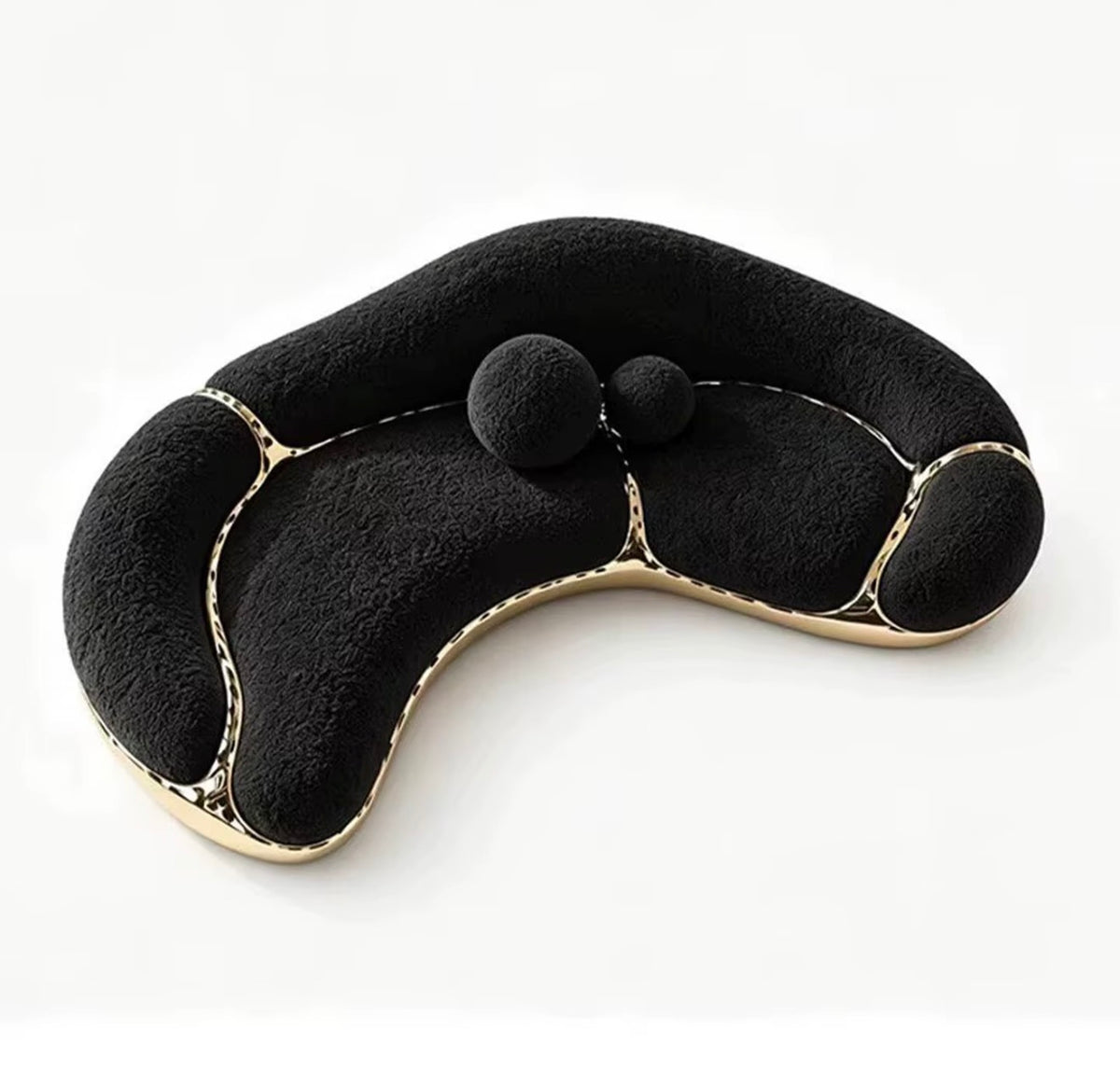 Élan Sculptural Curved Sofa