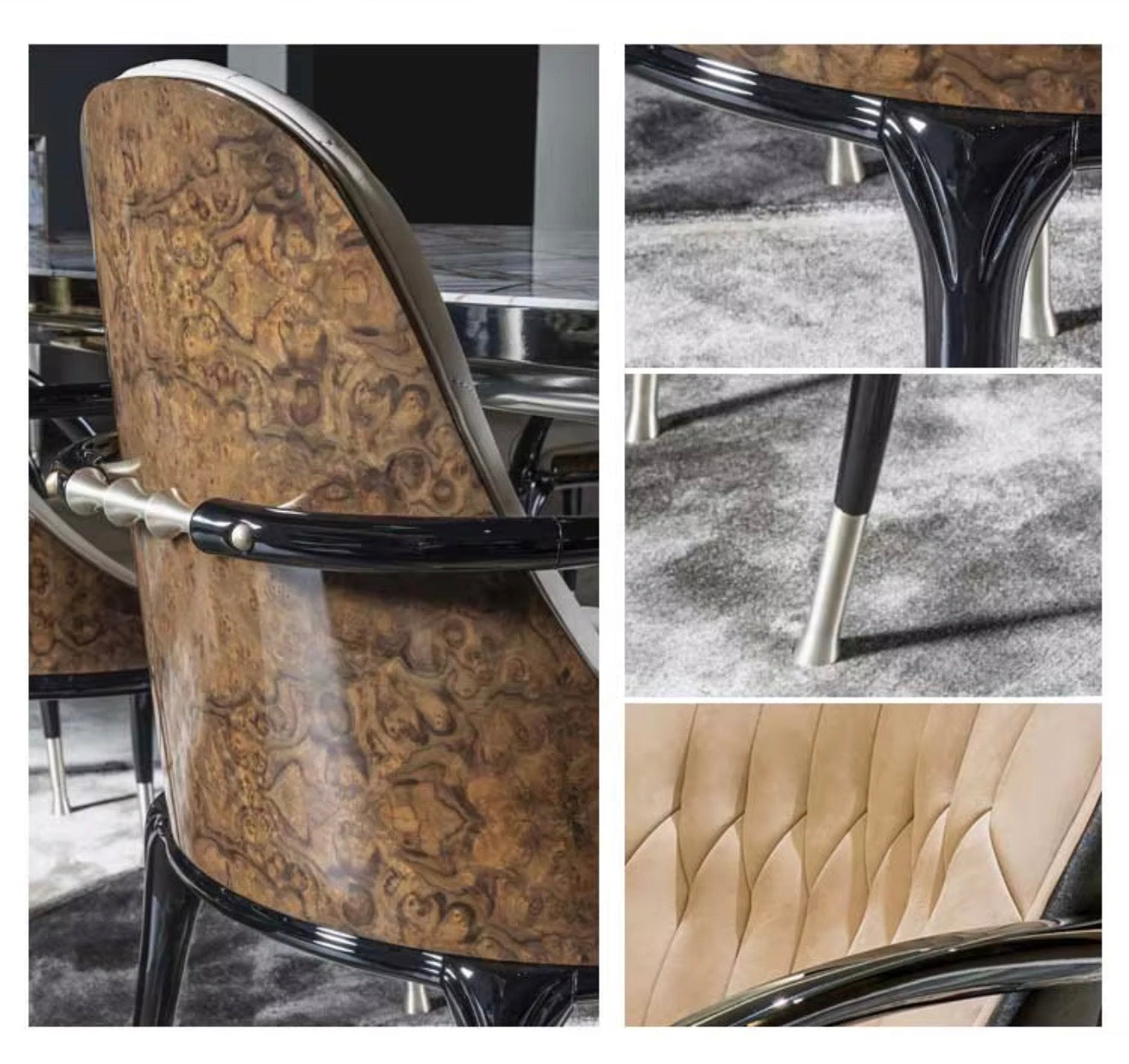 Casa Milano “Valentini” Luxury Dining Chair – Set