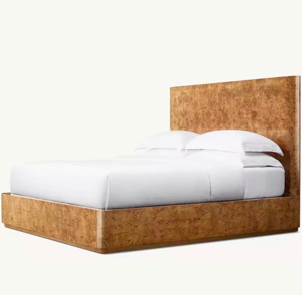 Casa Milano — Kensington Burl Wood Platform Bed