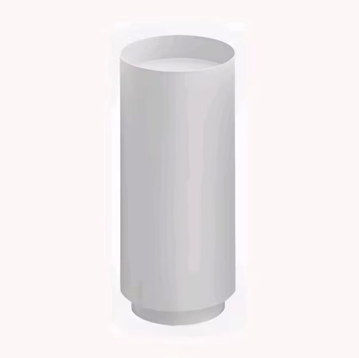 Monza Cylindrical Stainless Steel Pedestal Sink