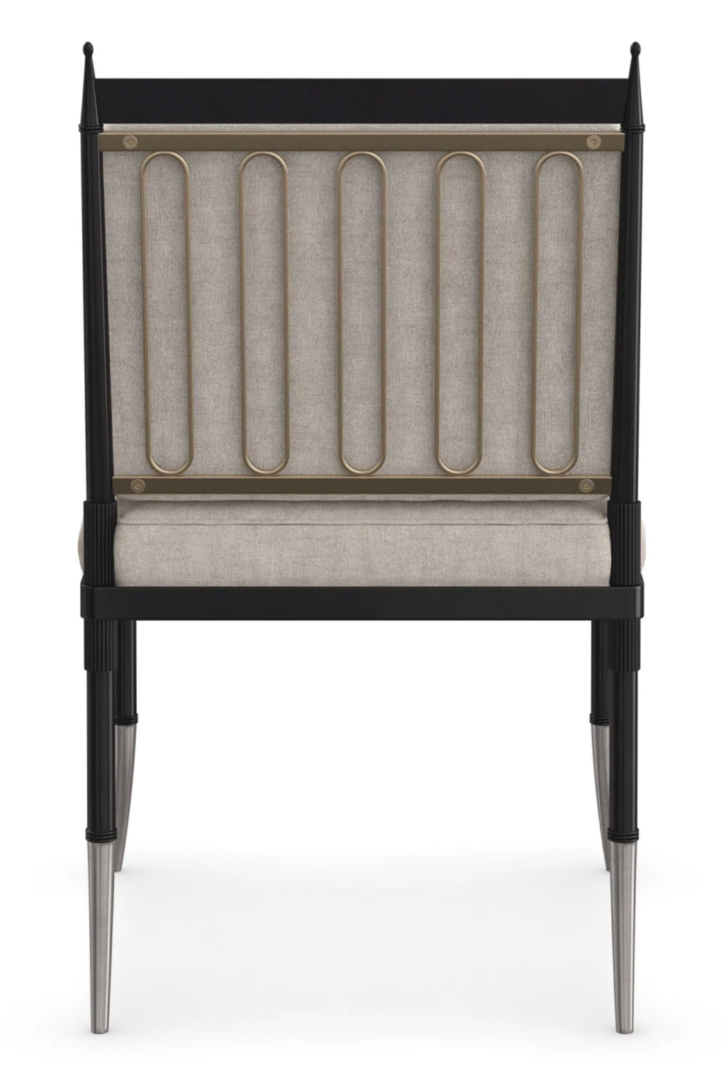Casa Milano – Athena Beige Linen Buttoned Accent Chair