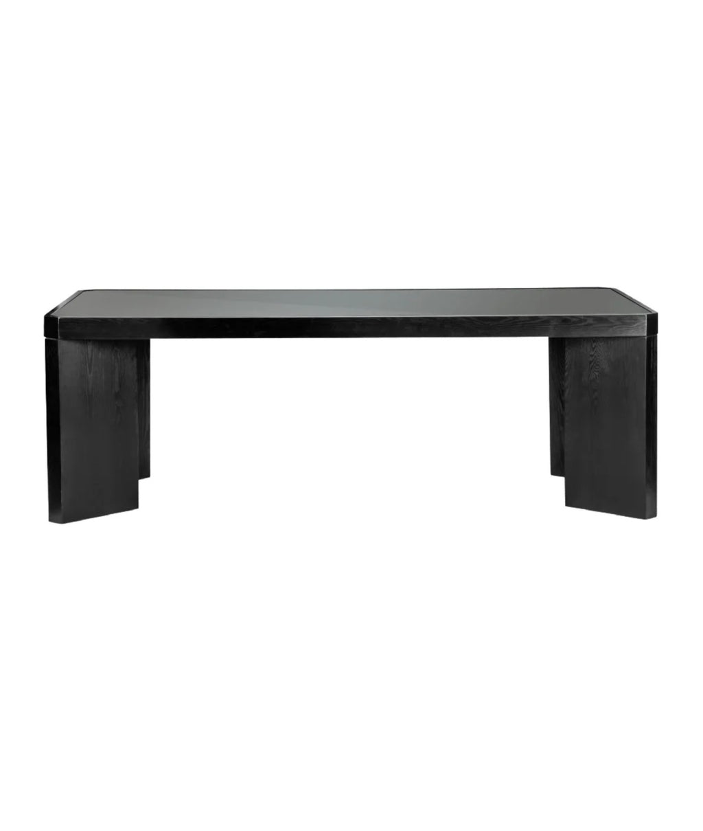 Casa Milano Baltimore Black Ash Dining Table