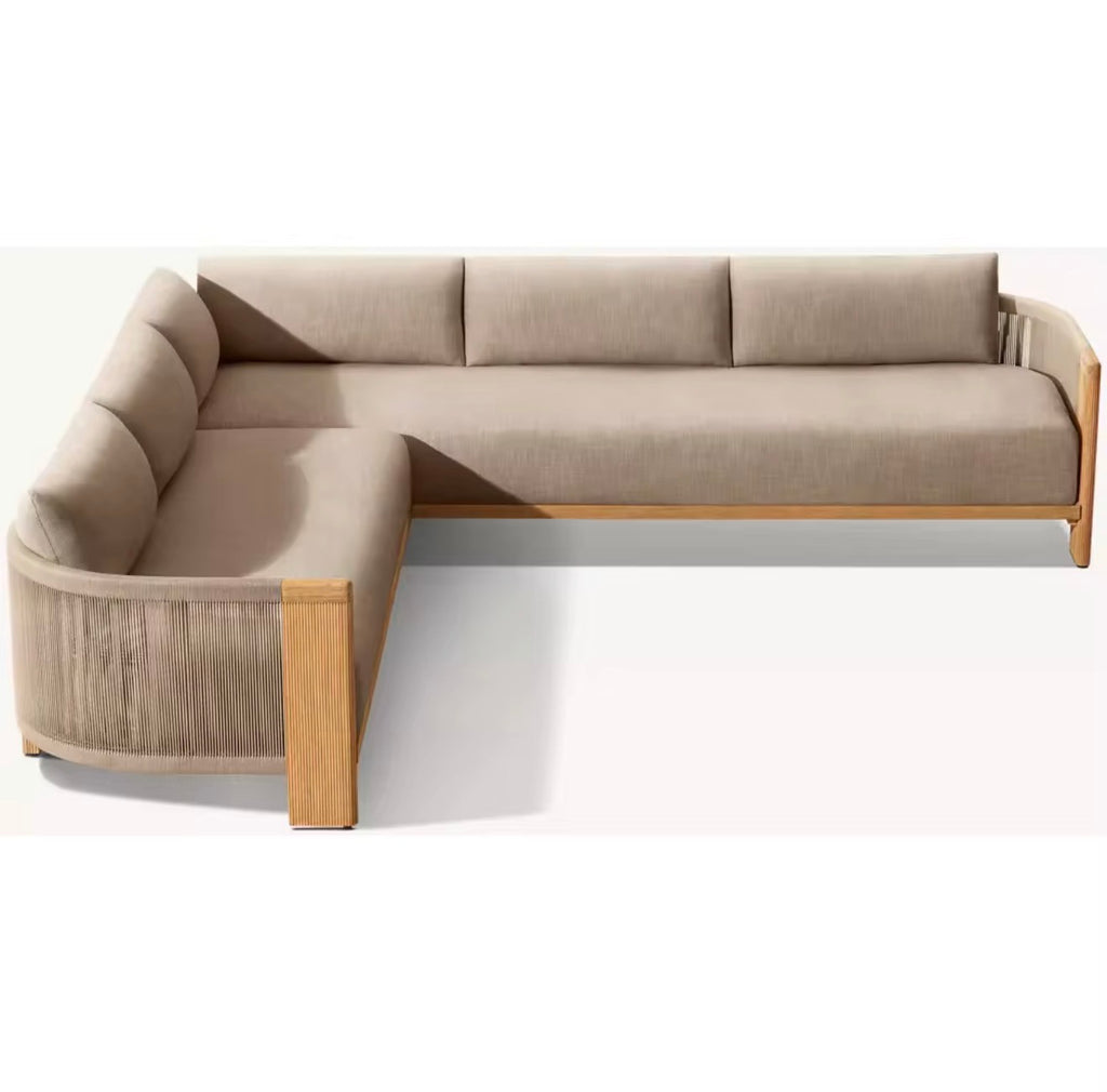 Portofino Luxury Teak Outdoor Sectional by Casa Milano