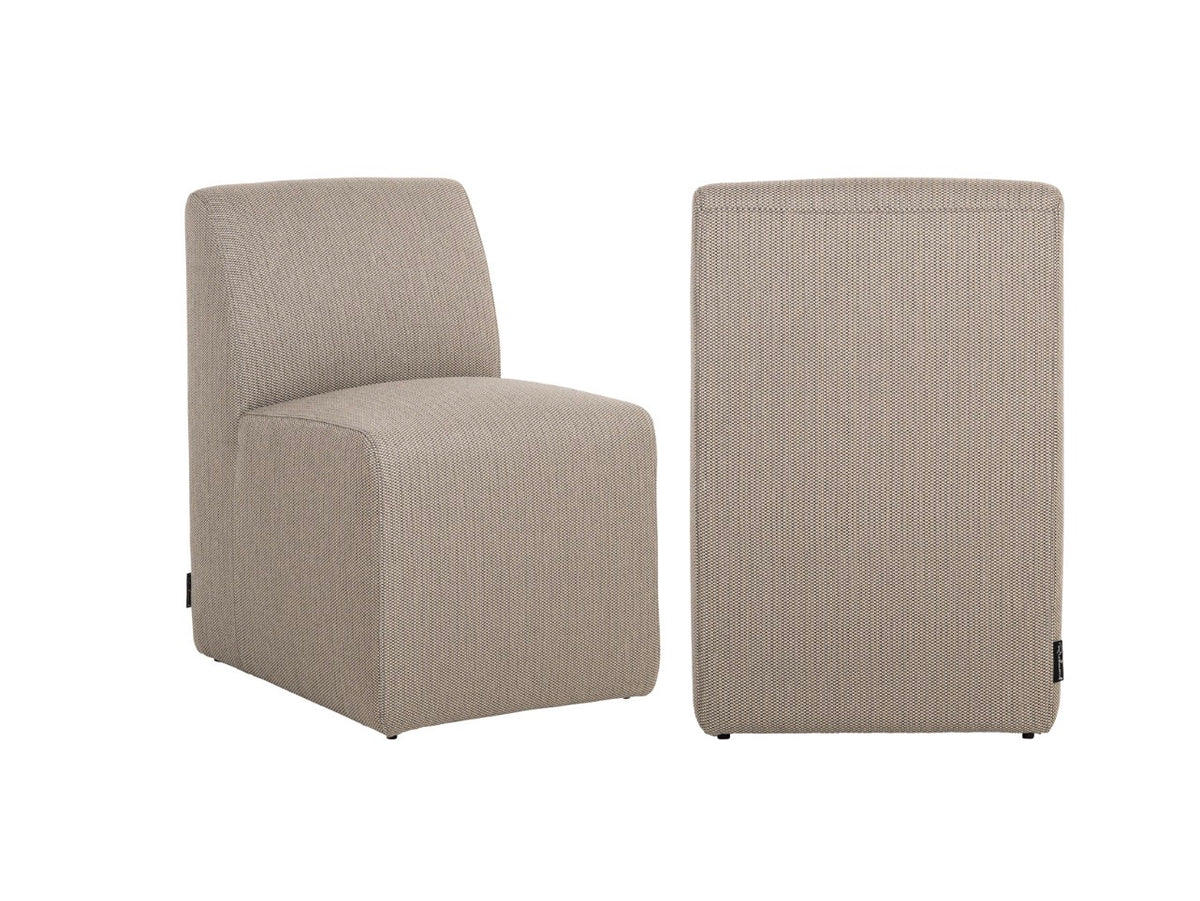 Riva Sculptural Upholstered Outdoor Dining Chair