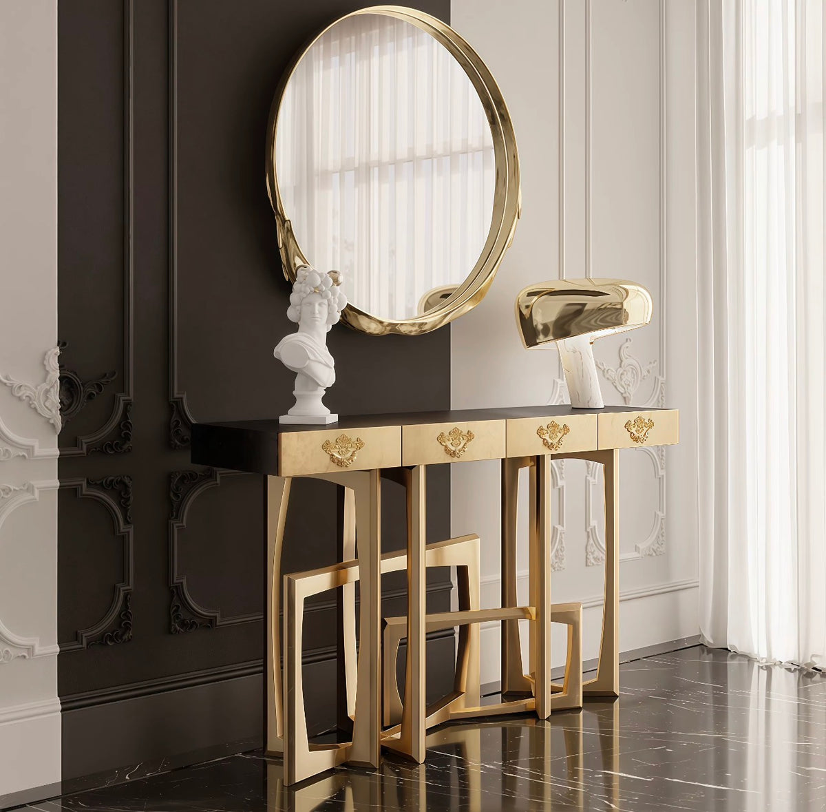 AURELIUS SCULPTURAL CONSOLE TABLE