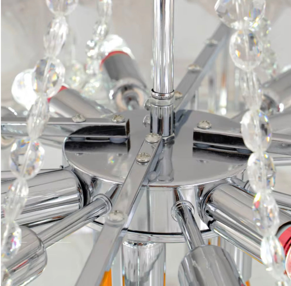 Julliette Iron Glass Chandelier