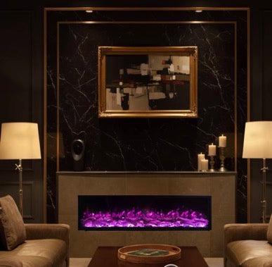 Lorenzo 47” Multicolor Electric Fireplace Insert