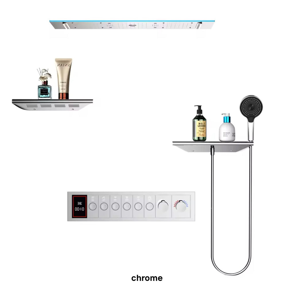 Lorenzo 6-Way LED Music Thermostatic Shower System