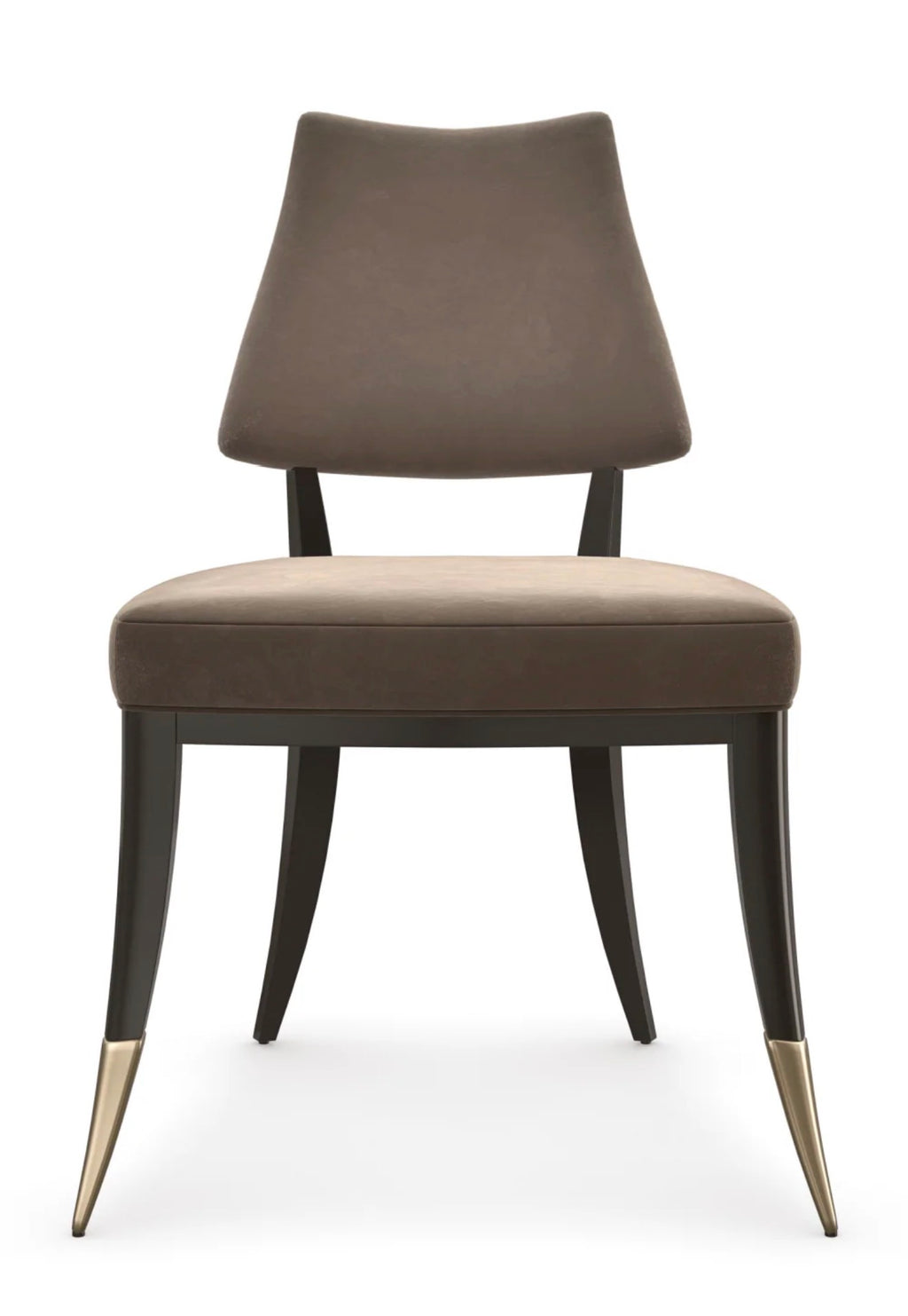 Casa Milano Caress Taupe Velvet Dining Chair
