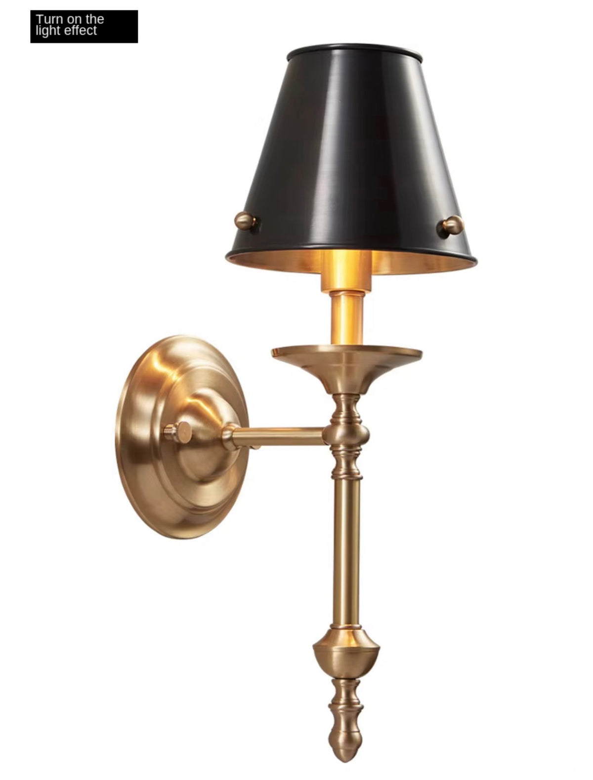 Alessandro Brass Wall Sconce